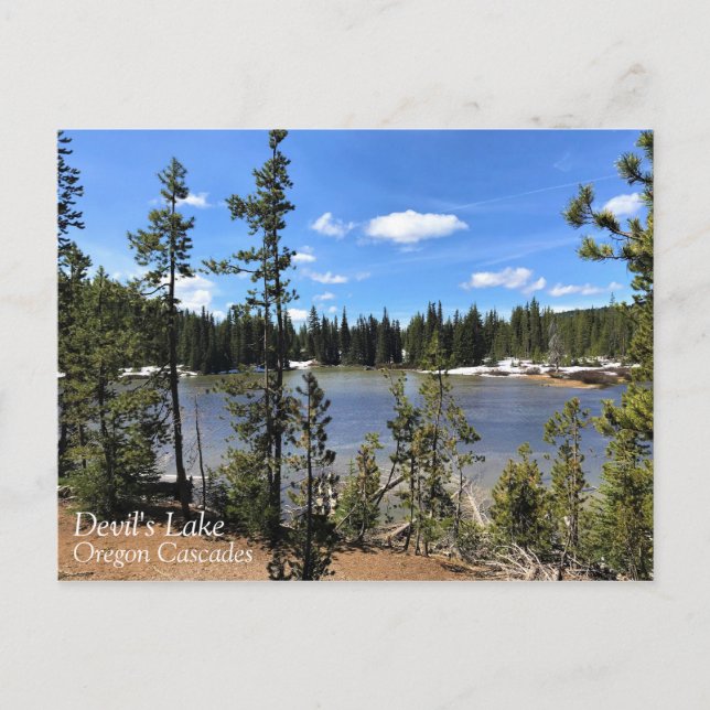 Cartão Postal Lago do Diabo, Oregon (Frente)