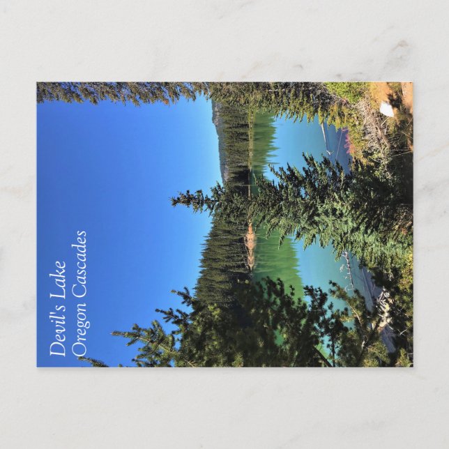 Cartão Postal Lago do Diabo, Oregon (Frente)