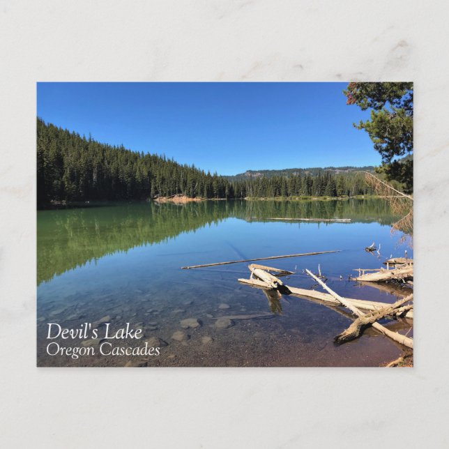 Cartão Postal Lago do Diabo, Oregon (Frente)