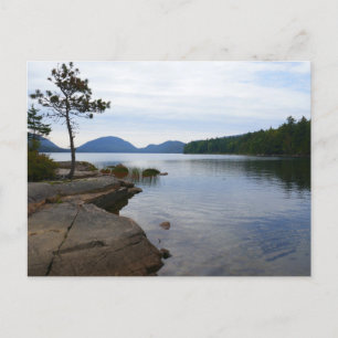 Cartão Postal Lago Eagle no Parque Nacional Acadia