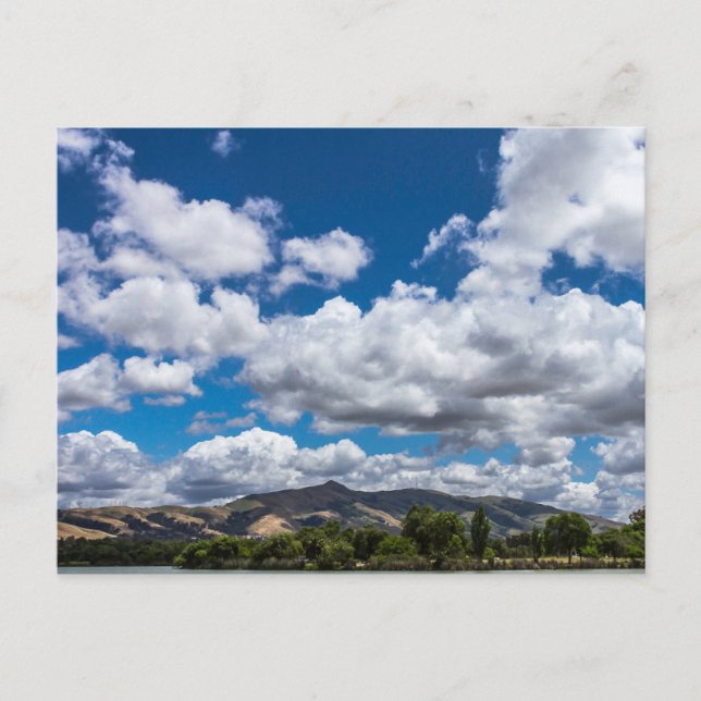 Cartão Postal Lago Elizabeth Fremont Ca. Mission Peak (Frente)