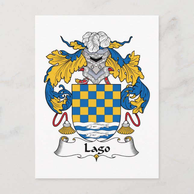 Cartão Postal Lago Family Crest (Frente)