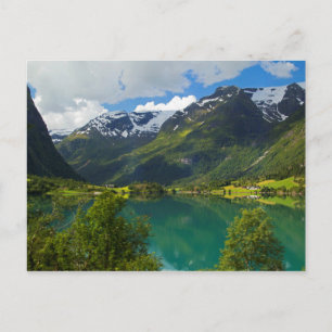 Cartão Postal Lago Floen, Noruega