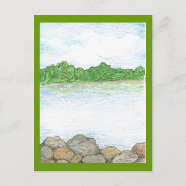 Cartão Postal Lago Floresta (Frente)