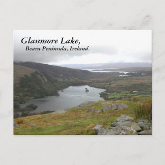 Cartão Postal Lago Glanmore, de Healy Pass, Irlanda.