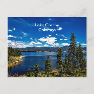 Cartão Postal Lago Granby, Colorado (rotulado)