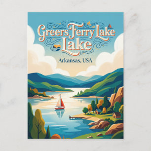 Cartão Postal Lago Greers Ferry Arkansas