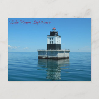 Cartão Postal Lago Huron Lighthouse - Poe Reef