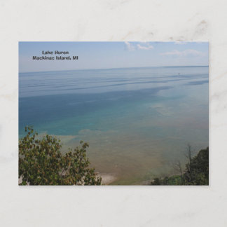 Cartão Postal Lago Huron na Ilha Mackinac, MI