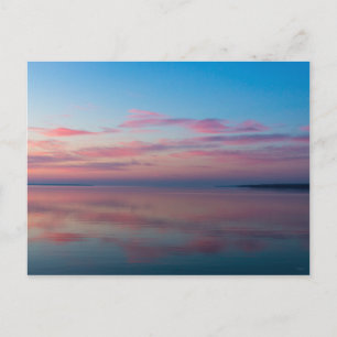 Cartão Postal Lago Huron Pink Sunrise