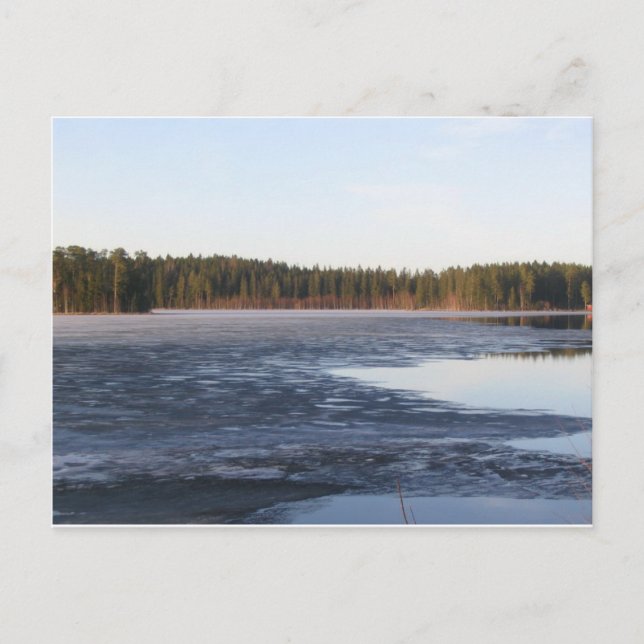 Cartão Postal Lago Isojärvi (Frente)