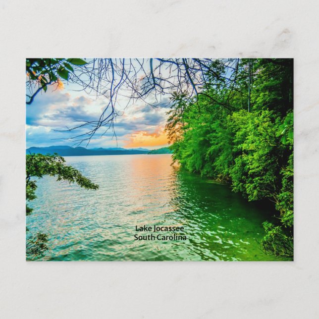 Cartão Postal Lago Jocsee, Carolina do Sul, (Frente)