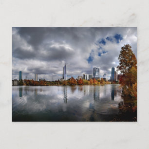 Cartão Postal Lago Ladybird - Austin Texas Skyline 4