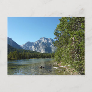 Cartão Postal Lago Leigh no Parque Nacional Grand Teton