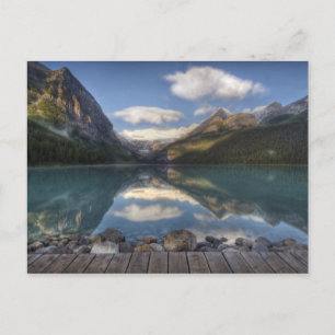 Cartão Postal Lago Louise ao nascer do sol, Banff National Park,
