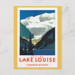 Cartão Postal Lago Louise Canada Rockies Canada