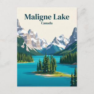 Cartão Postal Lago Maligne Canadá