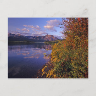 Cartão Postal Lago Maskinonge no Parque Nacional Waterton Lakes 