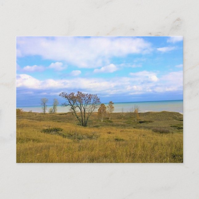 Cartão Postal Lago Michigan, Sheboygan, Wisconsin (Frente)