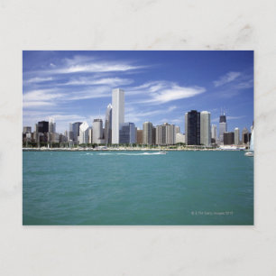 Cartão Postal Lago Michigan, Skyline, Destinos Viagem,