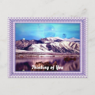 Cartão Postal Lago Montanha