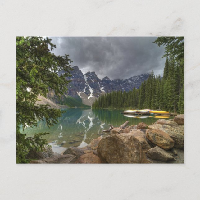 Cartão Postal Lago Moraine (Frente)