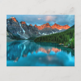 Cartão Postal Lago Moraine Banff Reflexos da Montanha