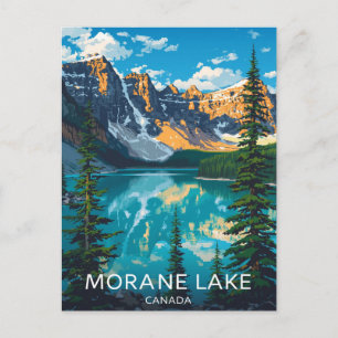 Cartão Postal Lago Moraine Banff Vale dos Dez Picos