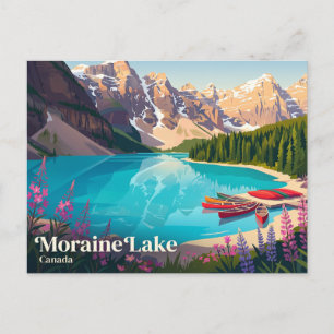 Cartão Postal Lago Moraine Canadá