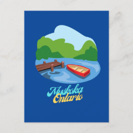 Cartão Postal Lago Muskoka Ontario Canadá