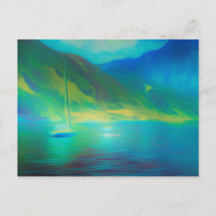 Cartão Postal Lago Mystical Mountain