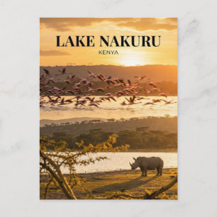 Cartão Postal Lago Nakuru, Nakuru, Vale do Rift