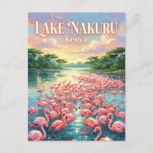 Cartão Postal Lago Nakuru Quênia