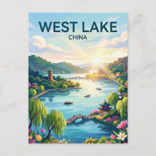 Cartão Postal Lago Oeste China