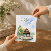 Lago Oeste de Hangzhou China | Cartaz de Viagem em