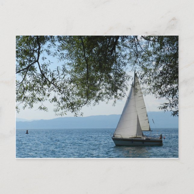 Cartão Postal Lago Ohrid, Macedônia (Frente)