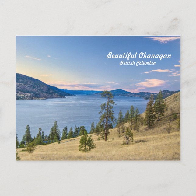 Cartão Postal Lago Okanagan (Frente)