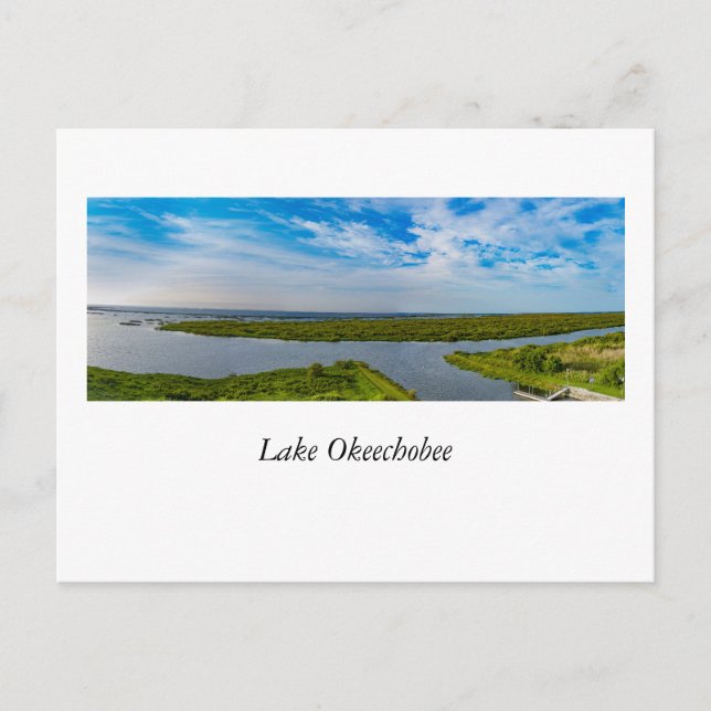 Cartão Postal Lago Okeechobee (Frente)