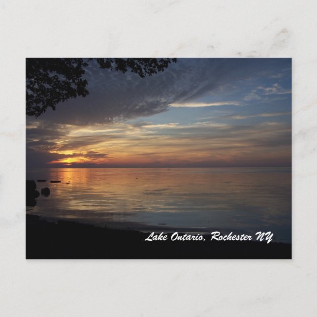 Cartão Postal Lago Ontario, Rochester N.Y. (Frente)