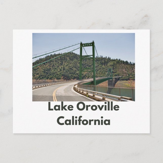 Cartão postal Lago Oroville (Frente)