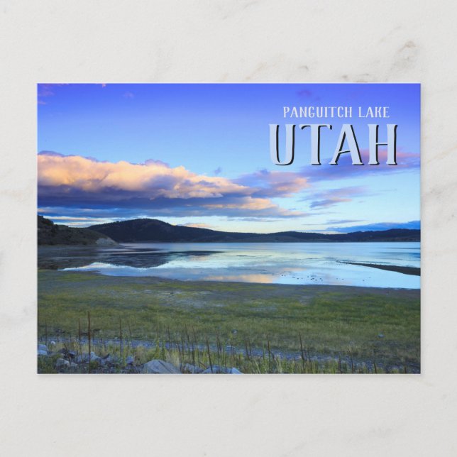 Cartão Postal Lago Panguitch Utah (Frente)
