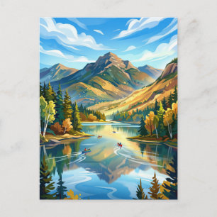 Cartão Postal Lago Placid, Nova York EUA