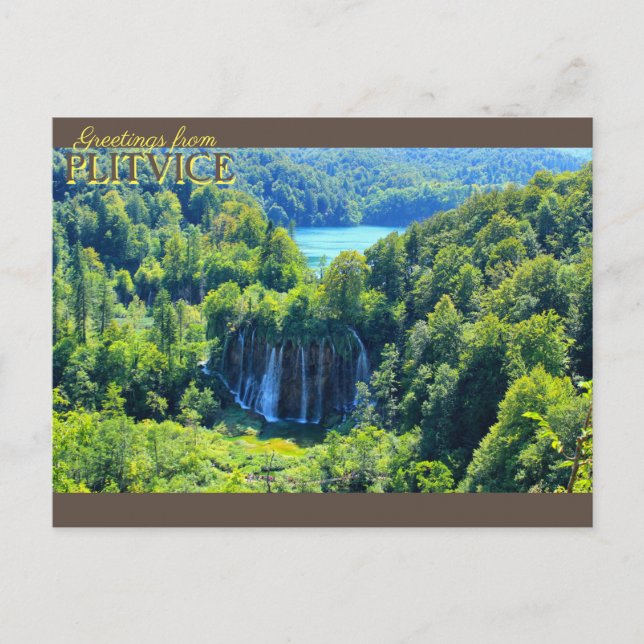 Cartão Postal Lago Plitvice (Frente)