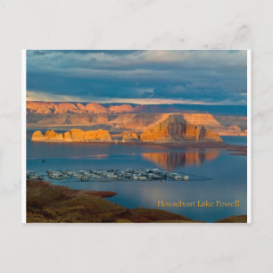 Cartão Postal Lago Powell houseboat