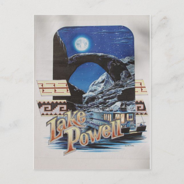 Cartão Postal Lago Powell Moonlite - Cena (Frente)