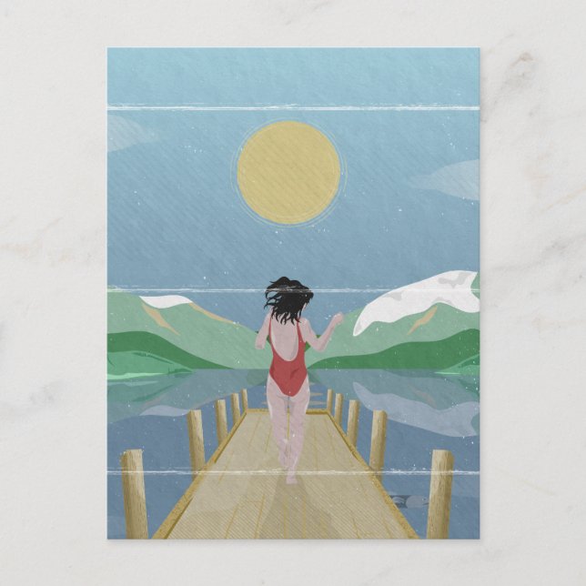 Cartão Postal Lago Rotoiti Nova Zelândia (Frente)