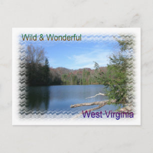 Cartão Postal Lago Rustic West Virginia