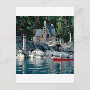 Cartão Postal Lago Sight Vista Por Canoe Tahoe