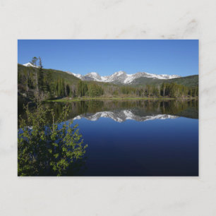 Cartão Postal Lago Sprague no Parque Nacional Rocky Mountain