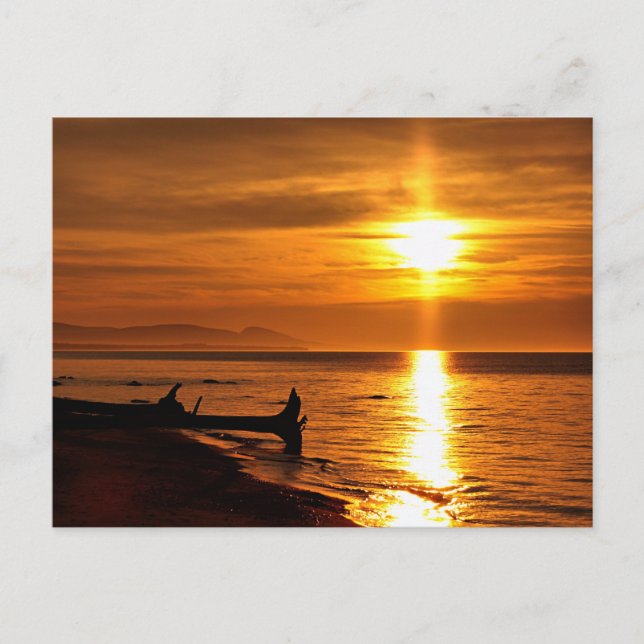 Cartão Postal Lago Superior Sunset (Frente)